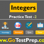 Integers Practice Test Question Answers SET - 2