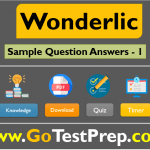Wonderlic Practice Test 2023 Sample Question Answers [PDF]