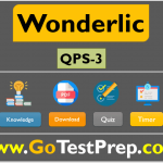 Wonderlic Test Sample Practice Question Answers: QPS SET-3