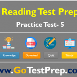 Reading Practice Test – 5 (Reading Comprehension) Question Answers: