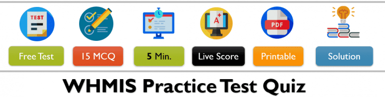 WHMIS Practice Test 2022 Free GHS Training Multiple Choice Online