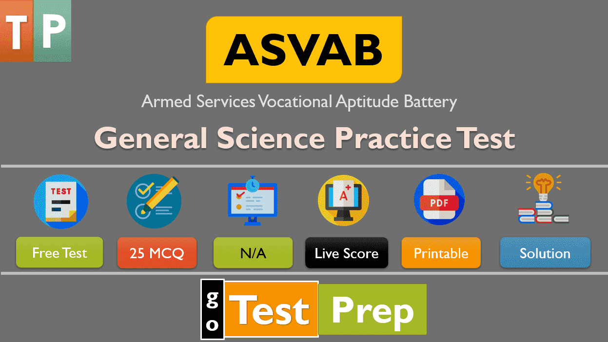 ASVAB General Science Practice Test 2023 (PDF)