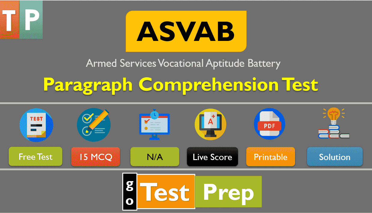 ASVAB Paragraph Comprehension Practice Test 2023