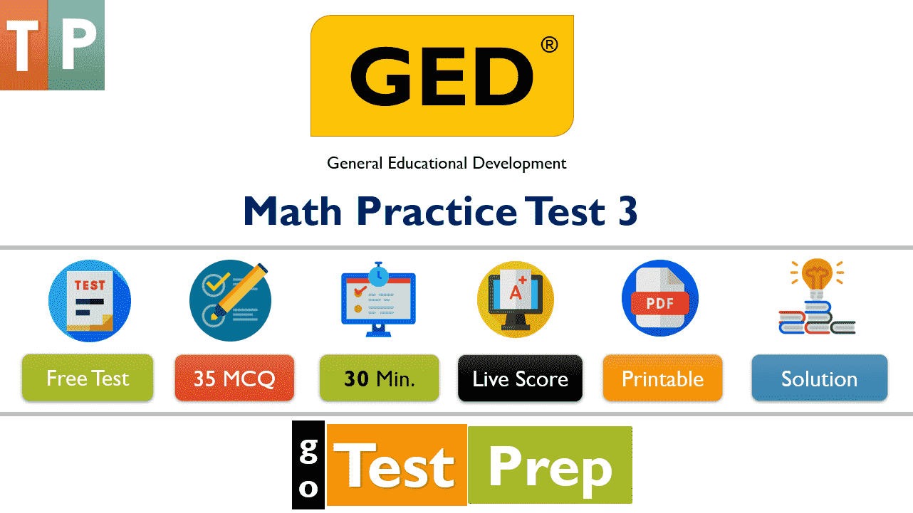 GED Math Practice Test with Answers 2021 Printable PDF