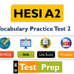 Free HESI A2 Vocabulary Practice Test 2019-2020