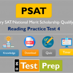 PSAT Reading Practice Test 4: New PSAT/NMSQT and PSAT 10