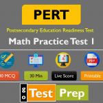PERT Math Practice Test 2020 (Basic Question Answers)