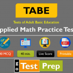 TABE Applied Math Practice Test 2 (Sample Question Level A)