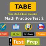 Free TABE Math Practice Test 2 (Question Answers Online Quiz)