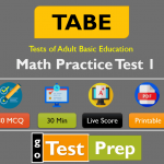 TABE Math Practice Test 2023 (Level D- Part 1)