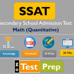 SSAT Math (Quantitative) Practice Test 2021 Sample Test