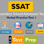 SSAT Verbal Practice Test 2020 ( Upper Level and Middle-Level)