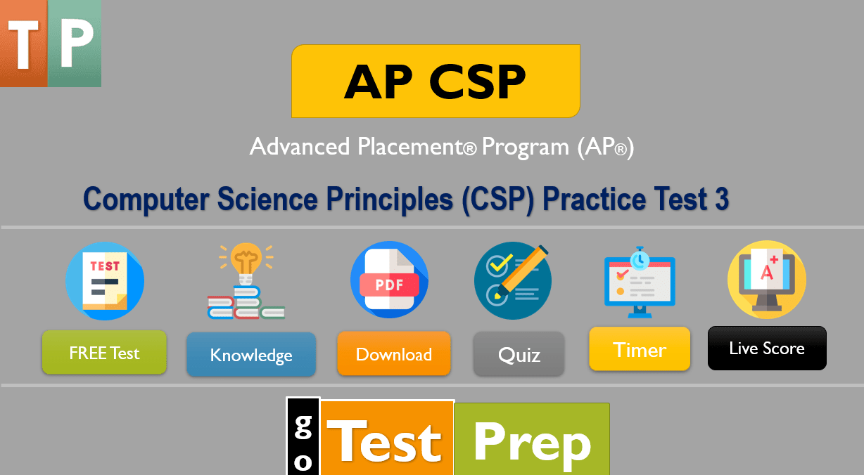 AP CSP Practice Test Questions Answers PDF 