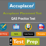 Accuplacer Quantitative Reasoning, Algebra, and Statistics (QAS) Practice Test 2023
