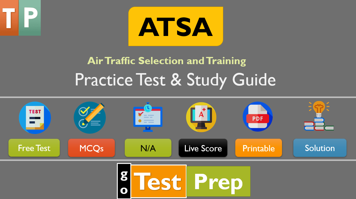 ATSA Practice Test 2022 Study Guide Air Traffic Controller Exam
