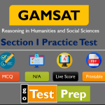 GAMSAT Section I Practice Test 2022: Sample Question Answers