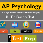 AP Psychology UNIT 6 Practice Test 2023 (Developmental Psychology)