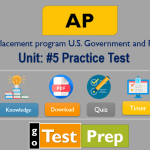 AP Government and Politics Exam: UNIT 5 Political Participation Practice Test.